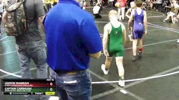 90 lbs Champ. Round 1 - Captain Carbaugh, Bennington Wrestling Club vs Jaxson Shabram, O`Neill Leprechaun Wrestling