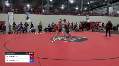 97 kg Consolation - Eli Pannell, Dubuque RTC vs Tyler Hannah, Combat W.C. School Of Wrestling