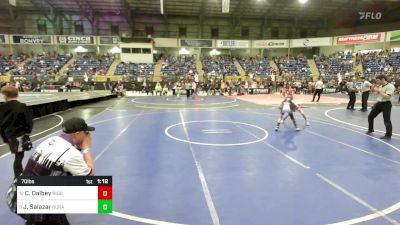 70 lbs Round Of 16 - Cam Dalbey, Ridge Wrestling vs Jorrdan Salazar, Duran Elite