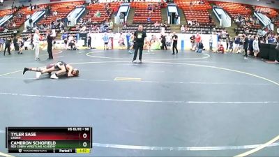 98 lbs Quarterfinal - Tyler Sage, Linden vs Cameron Schofield, Red Cobra Wrestling Academy