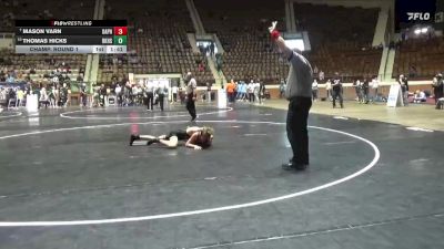 7A 132 lbs Champ. Round 1 - Mason Varn, Daphne vs Thomas Hicks, Baker HS
