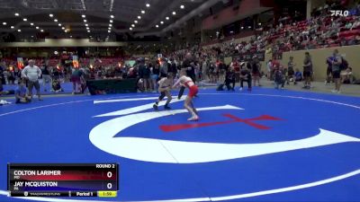 88 lbs Round 2 - Colton Larimer, MO vs Jay McQuiston, PA