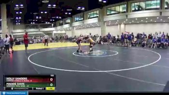 132 lbs Round 1 (10 Team) - Maddie Davis, Nebraska Tidal Wave vs Holly Sanders, Charlie`s Angels-IL Black