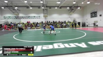 149 lbs Cons. Round 1 - Charles Howard, Unattached vs Thomas John (TJ) Caballero, San Jose State Club