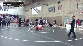 133 lbs 3rd Place Match - Zachary Keinonen, Southern Oregon vs Arad Ahangi, Simon Fraser (B.C.)