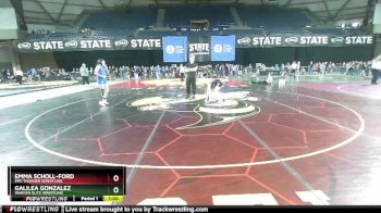 108 lbs Cons. Round 2 - Emma Scholl-Ford, Fife Thunder Wrestling vs Galilea Gonzalez, Warden Elite Wrestling