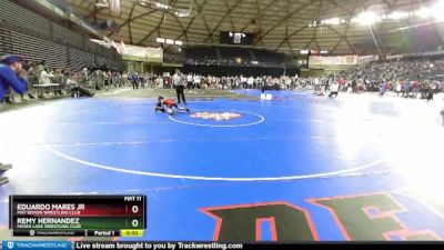 53 lbs Cons. Round 2 - Eduardo Mares Jr, Mat Demon Wrestling Club vs Remy Hernandez, Moses Lake Wrestling Club