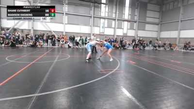 120-131.8 lbs Champ. Round 1 - Shane Cuthbert, Lewiston Wrestling Club vs Madison Engberg, Outlaw Wrestling Club