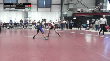 141 lbs Semifinal - Hayden Myers, Wesleyan vs Tylor Stubbs, Williams
