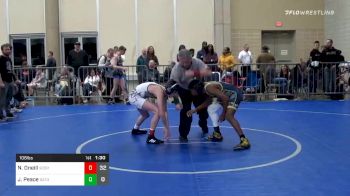 106 lbs Prelims - Nick Oneill, Scorpions Dynasty Deathrow MS vs Jay Peace, GA Justice Takedown MS