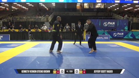 Jeffery Scott Nader vs Kenneth Vernon Otieno Brown 2025 Pan Jiu Jitsu IBJJF Championship