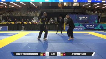 Jeffery Scott Nader vs Kenneth Vernon Otieno Brown 2025 Pan Jiu Jitsu IBJJF Championship