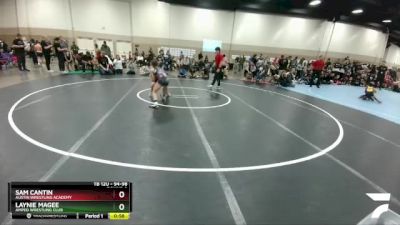 94-98 lbs Round 2 - Sam Cantin, Austin Wrestling Academy vs Laynie Magee, Amped Wrestling Club