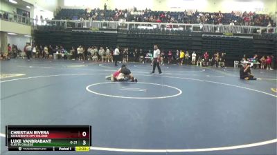 149 lbs Cons. Round 4 - Christian Rivera, Sacramento City College vs Luke VanBrabant, Cuesta College