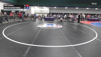 124 lbs Consi Of 16 #1 - Ariel Daniels, SC vs Zuri Mccalpine-ingram, GA