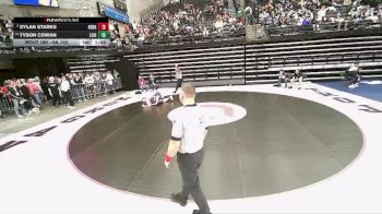 6A 120 lbs Cons. Round 1 - Tyson Cowan, Lehi vs Dylan Starks, Herriman