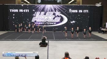 Iowa Elite Cheer of MN - VENGEANCE [2026 L1 Youth Day 1] 2026 The U.S. Finals Des Moines
