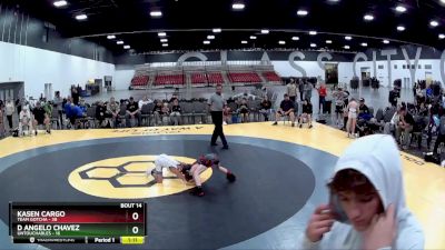 70 lbs Placement Matches (8 Team) - Kasen Cargo, Team Gotcha vs D Angelo Chavez, Untouchables