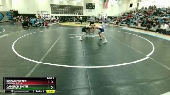 132 lbs Round 1 (10 Team) - Kozad Porter, Cheyenne East vs Cameron Smith, Fort Collins
