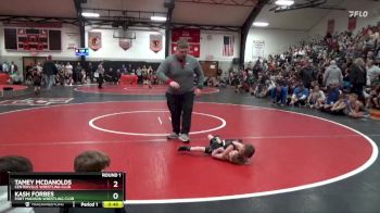 Bracket 2 lbs Round 1 - Tamey Mcdanolds, Centerville Wrestling Club vs Kash Forbes, Fort Madison Wrestling Club