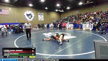 106 lbs Champ. Round 1 - Ayden Shaw-Jimenez, Centennial vs Izaaih Balderas, Redwood