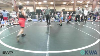 64 lbs Rr Rnd 2 - Noah Brooks, Powerhouse Blue vs Jax Cisneroz, Powerhouse Gold