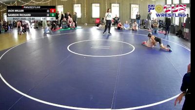 75-80 lbs Round 3 - Gannon Richard, Knoch Knights vs Jack Miller, Area 51