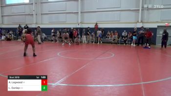 171-C lbs Round Of 32 - Aaron Logwood, MI vs Landon Dunlap, WV