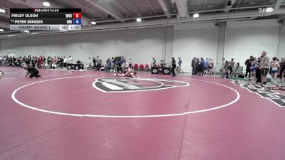 75 lbs Champ. Round 1 - Finley Olson, Wisconsin vs Peter Mikedis, Savage Wrestling Academy