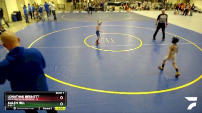 45 lbs Quarterfinals (8 Team) - Jonathan Bennett, LSH (LeSueur/Henderson) vs Kalen Hill, K-M