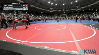 70 lbs Consolation - Zayn Chavez, Del City Little League Wrestling vs Rylen Knight, Owasso Takedown Club
