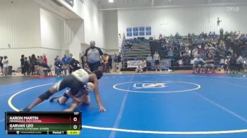 157 lbs Cons. Round 2 - Garvan Leo, St. Andrew`s Episcopal School vs Aaron Martin, Mendenhall High School