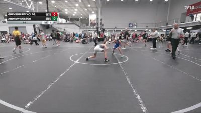 98 lbs Finals (8 Team) - Greyson Reynolds, East Coast Time Out vs Andrew Dolson, Barn Brother WC
