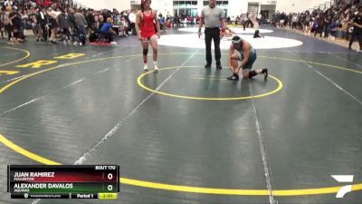 215 lbs Champ. Round 1 - Juan Ramirez, Fullerton vs Alexander Davalos, Aquinas