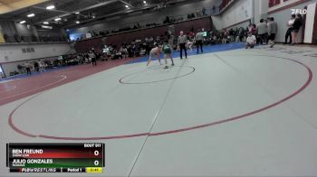 126 lbs Cons. Round 6 - Ben Freund, Show Low vs Julio Gonzales, Mohave