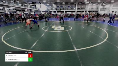 69 lbs Rr Rnd 1 - Adam James, Top Flight Wrestling Academy vs Tyler McDonald, Pelham NH