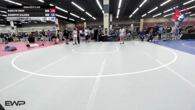 135 lbs Consi Of 4 - Kaelyn Rich, Heart And Pride Wrestling Club vs Kamryn Salena, Grind Wrestling Club