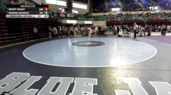 157 lbs Final - Brody Bailey, Carolina Forest vs George Maholtz, Eastside