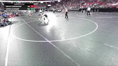 D2-157 lbs Cons. Round 1 - Derek Klinkner, Two Rivers vs Bryce Lenzendorf, Prairie Du Chien