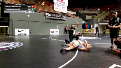 Junior Boys - 144 lbs 3rd Place Match - Tobias Lombera, Elite Force Wrestling Club vs Jack Giangrasso, Vacaville High School Wrestling