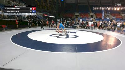 190 lbs Champ. Rd Of 16 - Bryce Newham, MO vs Braden Strain, OK