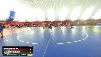 100 lbs Round 3 (6 Team) - Addison Hadsall, Team Green vs Elizabeth Renshaw, Team Red