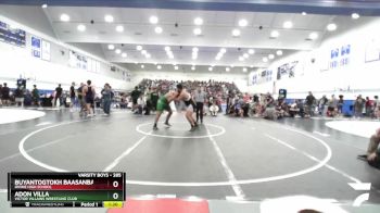 285 lbs Champ. Round 1 - Buyantogtokh Baasanbayar, Irvine High School vs Adon Villa, Victor Villains Wrestling Club