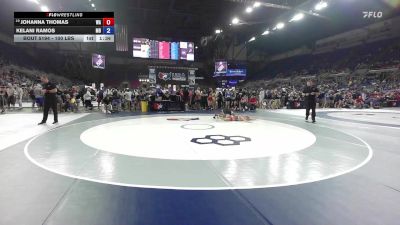 100 lbs Champ. Rd Of 64 - Johanna Thomas, WA vs Kelani Ramos, MD