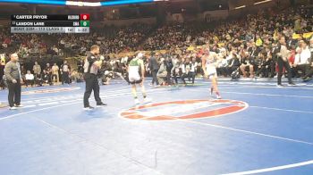 113 Class 3 lbs 1st Place Match - Carter Pryor, Hillsboro vs Landon Lane, St. Michael The Archangel
