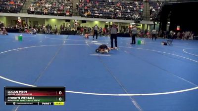 55 lbs Champ. Round 1 - Corbyn Westall, Berge Elite Wrestling Academy vs Logan Mihm, Denver Wrestling Club