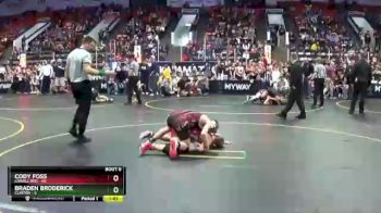 110 lbs Semis & 1st Wrestleback (8 Team) - Cody Foss, Lowell Red vs Braden Broderick, Clinton