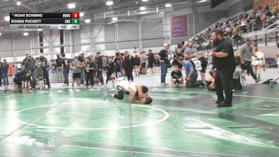108 lbs 1st Place Match - Rogen Puckett, Cowboy Mat Club vs Noah Schimke, NWWC