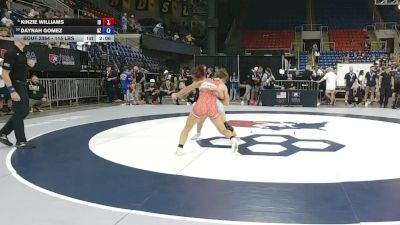 115 lbs Semis - Kinzie Williams, Idaho vs Daynah Gomez, Arizona