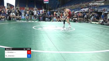 126 lbs Rnd Of 64 - Jacob Windsor, Missouri vs Nikolas Jimenez, Illinois